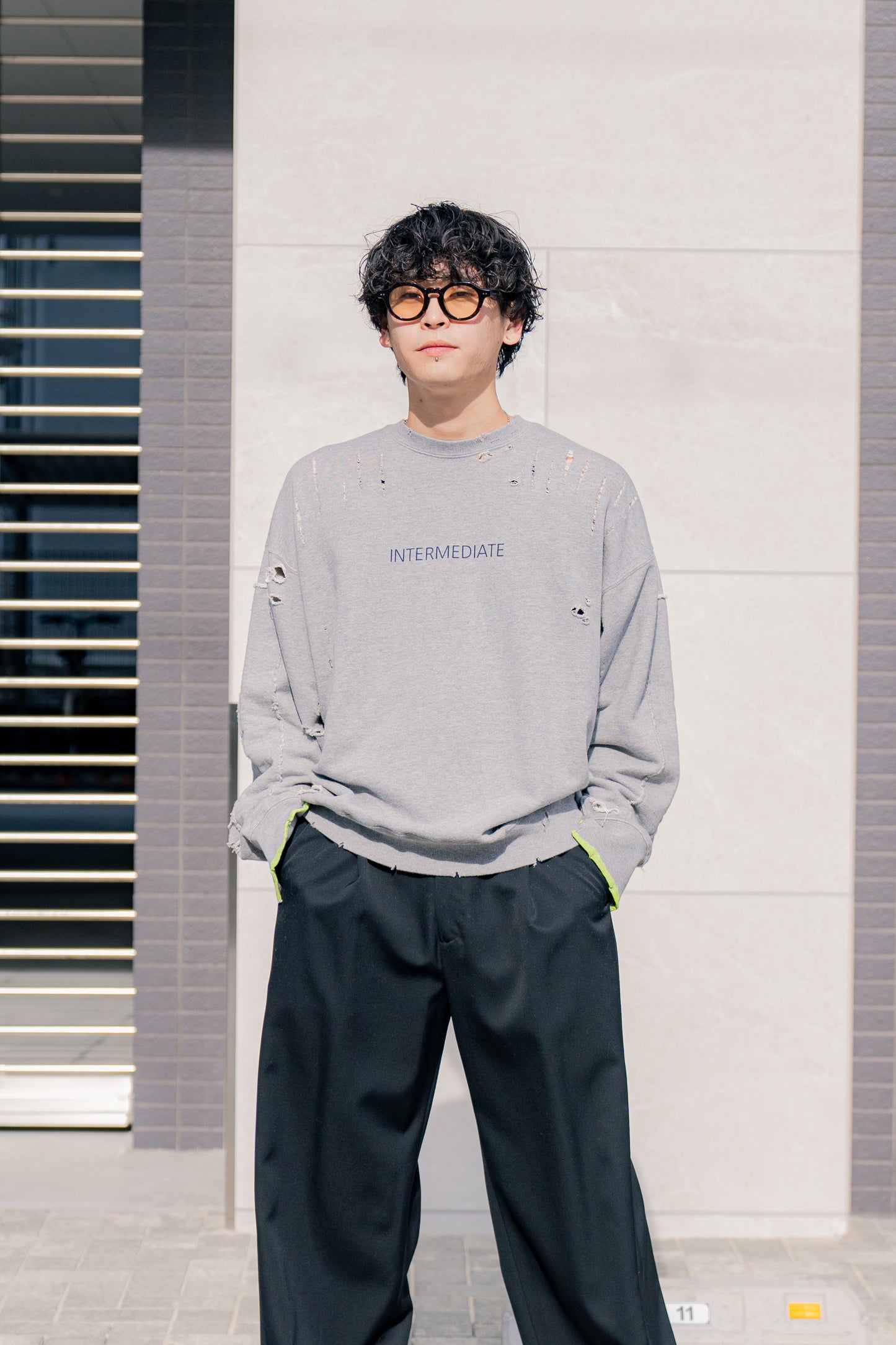 OVERSIZED REBUILD SWEAT LS