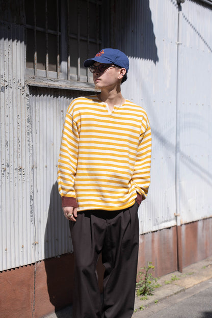 Cotton skipper border pullover