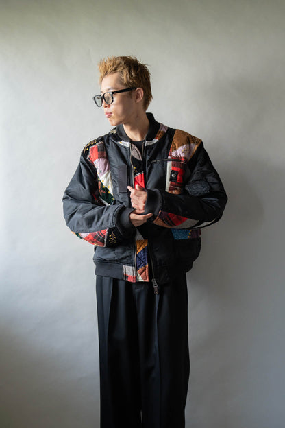 Quilt bomber jacket