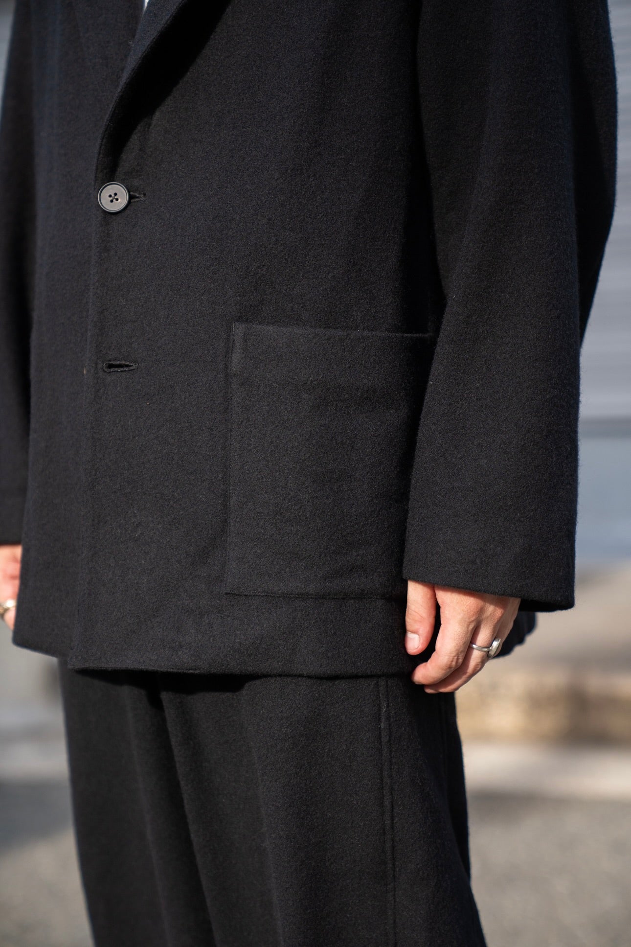 ssstein（シュタイン） 25AW - WOOL/CASHMERE FLEECE SINGLE BREASTED