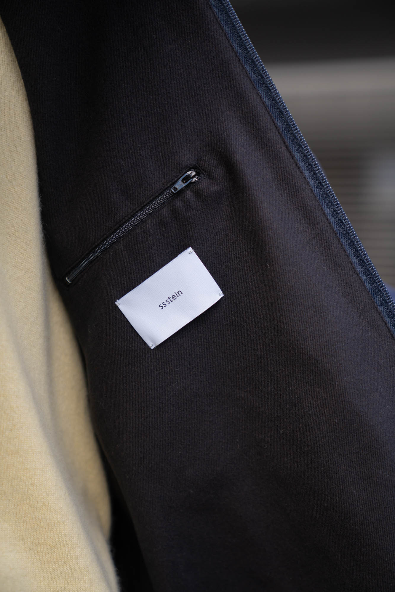 SILK-BACK STAND COLLAR ZIP JACKET(ST.1378)