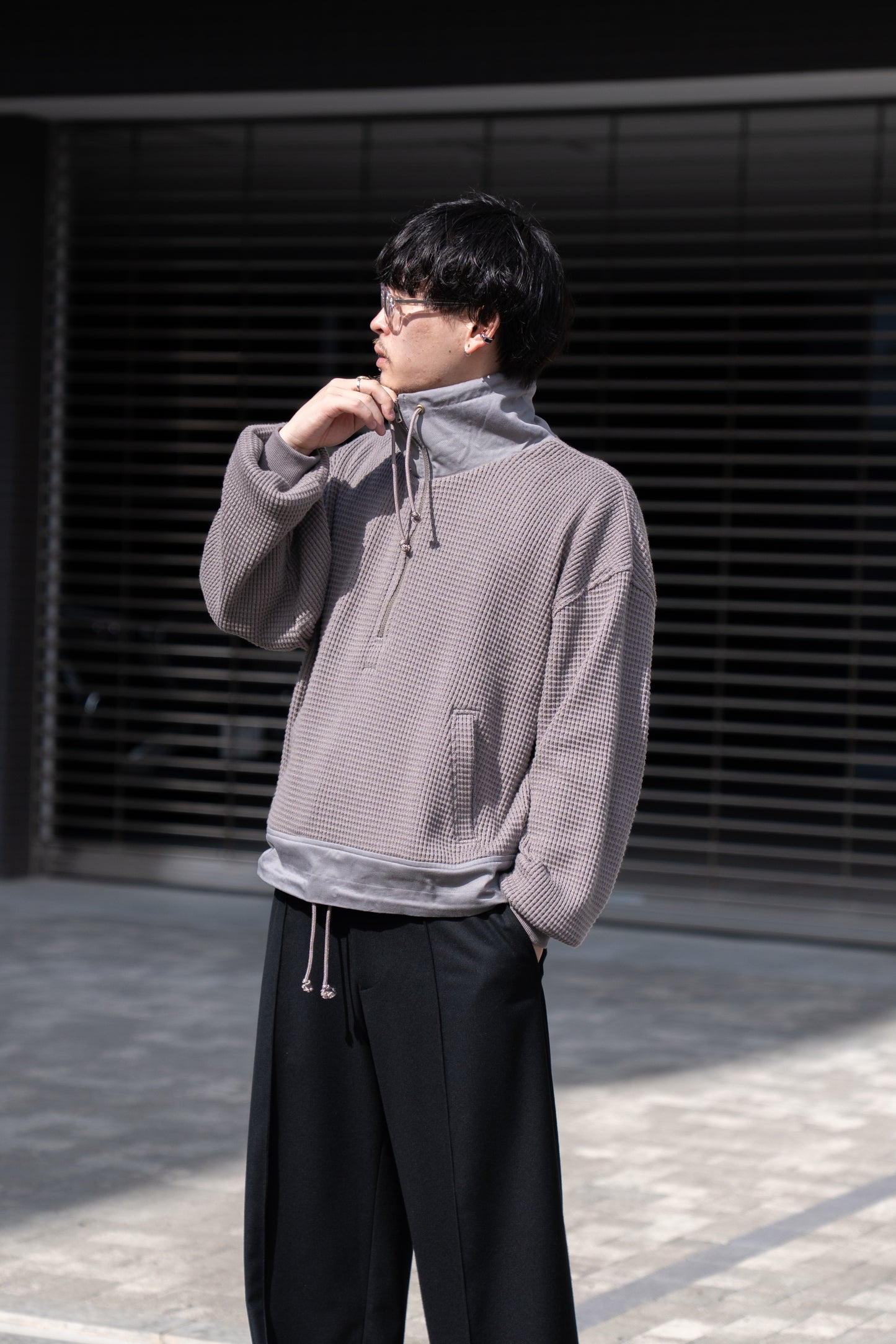 STAND COLLAR JUMPER