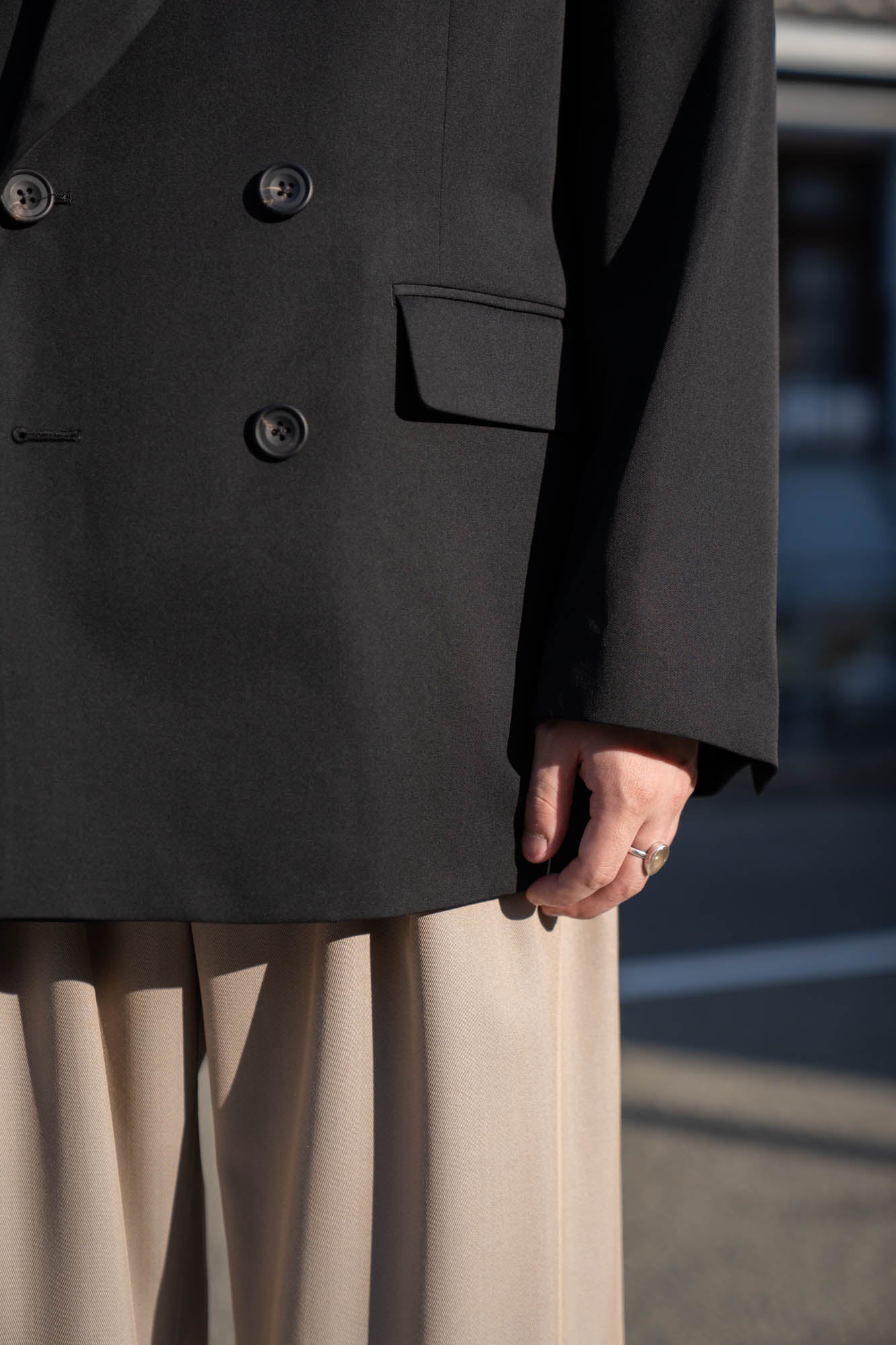 OVERSIZED DOUBLE BREASTED JACKET(ST.1411)