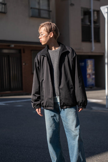 SILK-BACK STAND COLLAR ZIP JACKET(ST.1378)