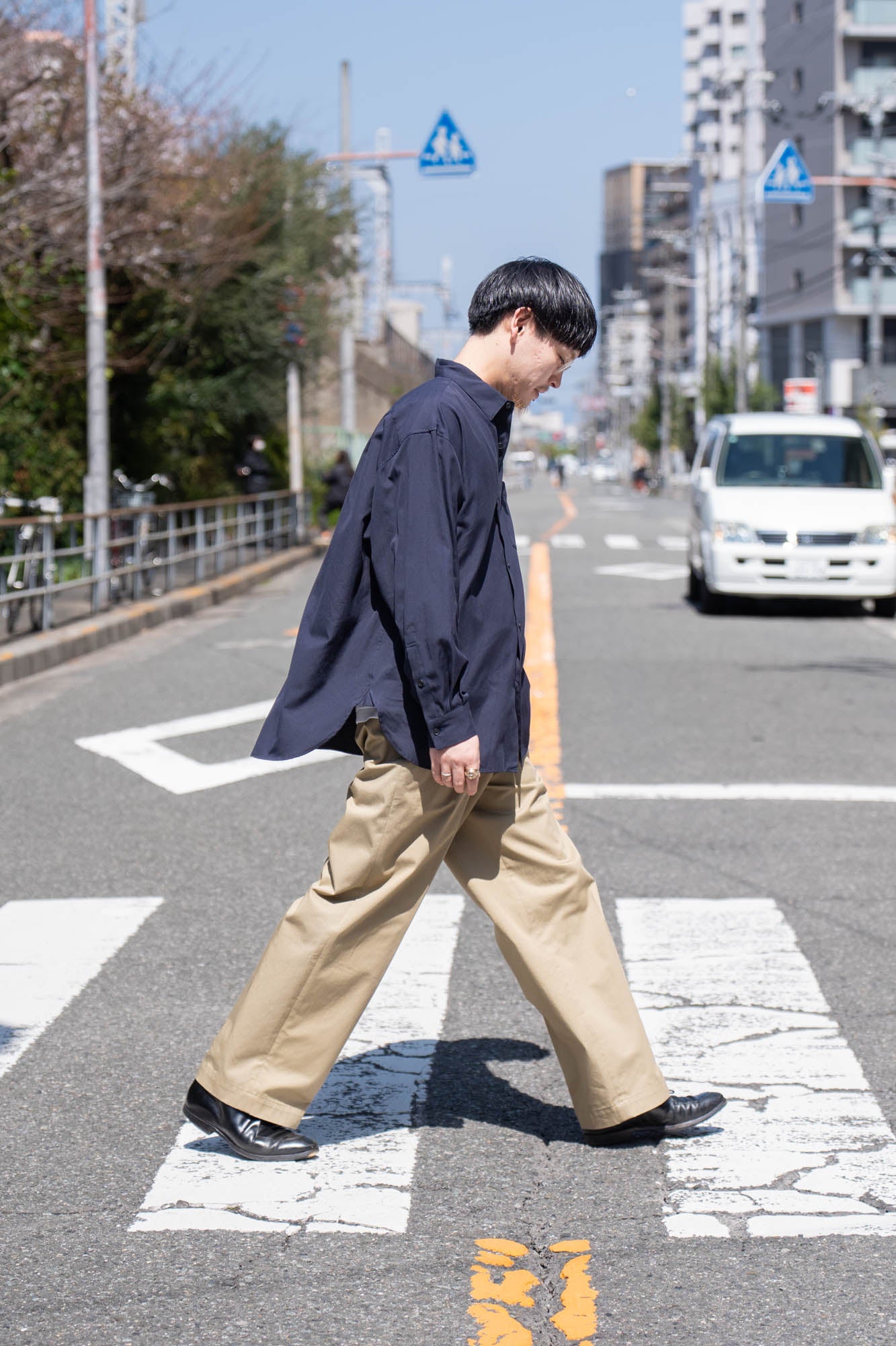 Soft Oxford Wide Shirts