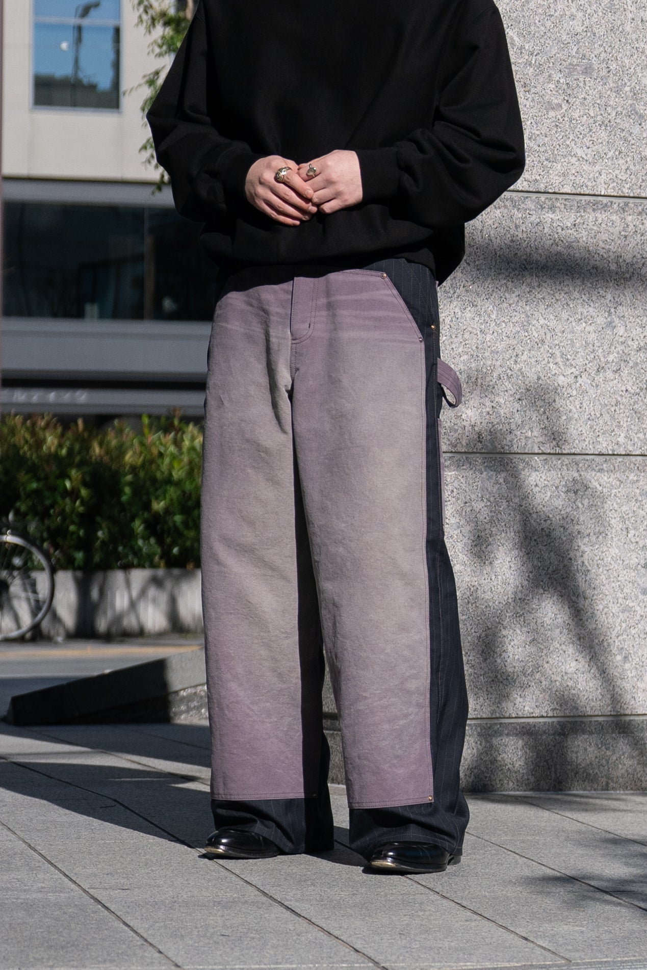 Exclusive Vintage-eﬀect work pants