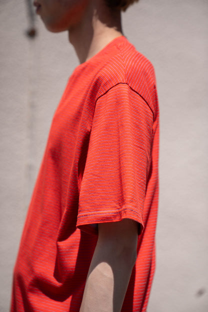GARMENT DYED BORDER T-SHIRT