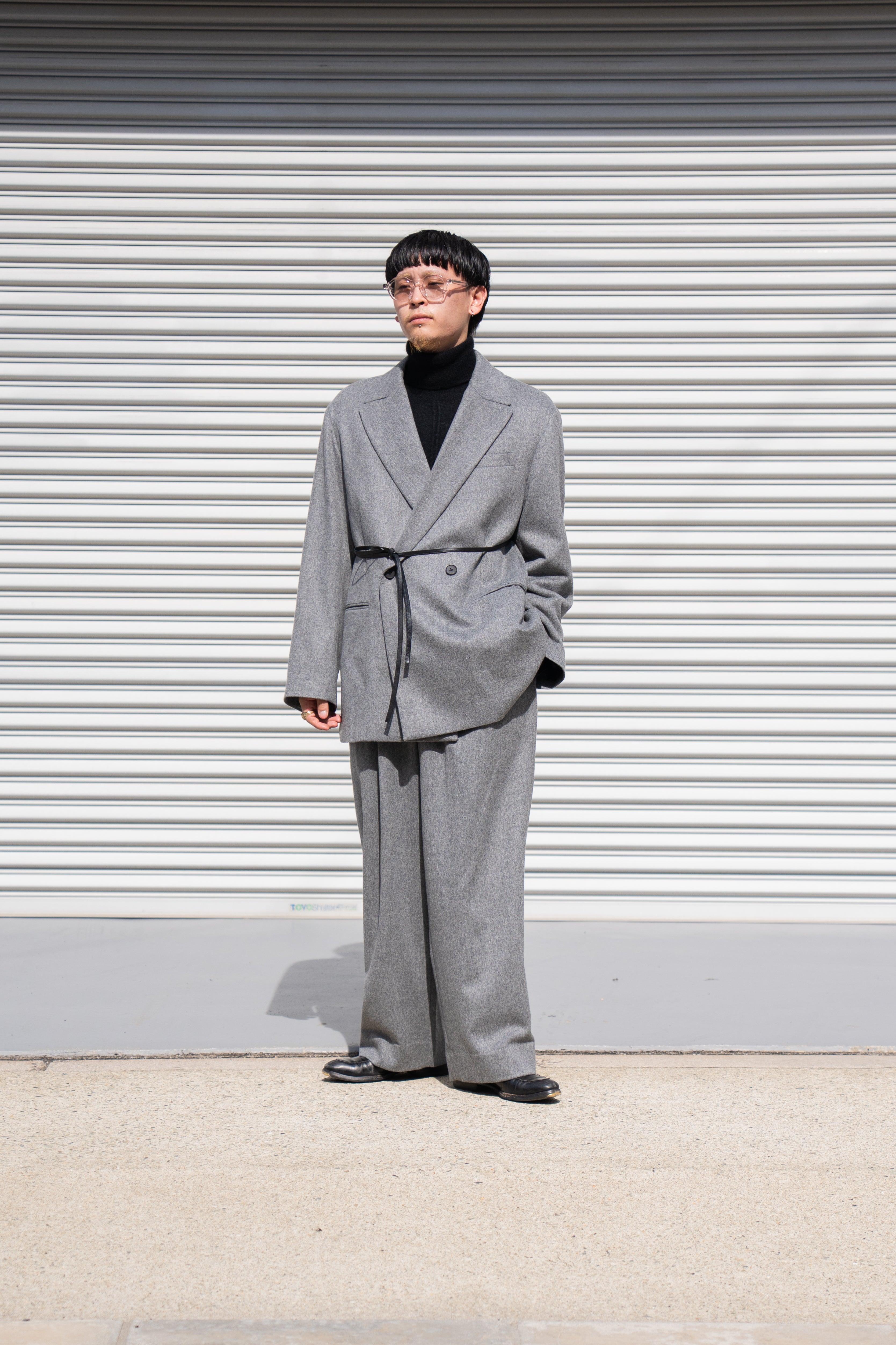 新品 ssstein W/CA BEAVER STRAIGHT TROUSERS ssstein シュタイン】 W/CA BEAVER STRAIGHT TROUSERS / BLACK