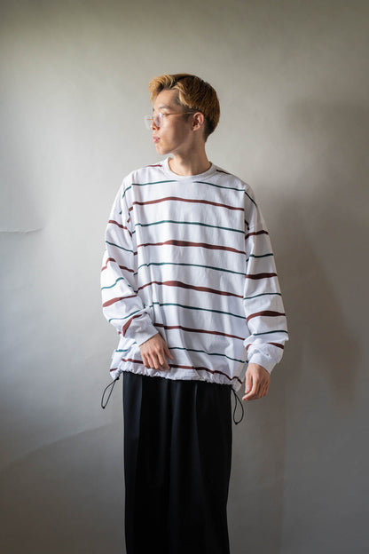 SUPER BIG STRIPE LS TEE