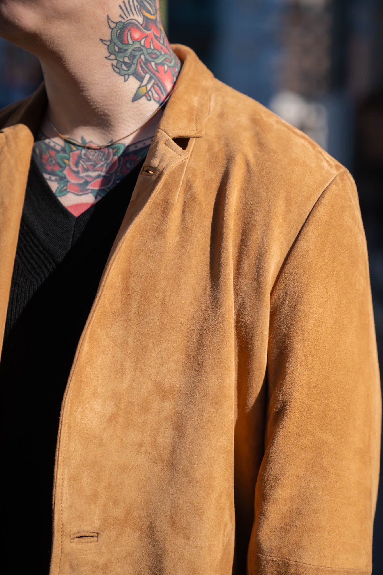 Suede Single Breasted Jacket | レザージャケット OVERCOAT(オーバー Suede Single Breasted Jacket | レザージャケット OVERCOAT(オーバー