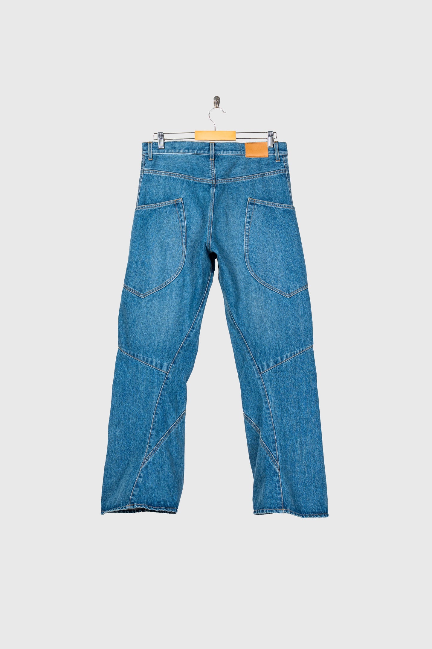 3D Cutting Denim Pants