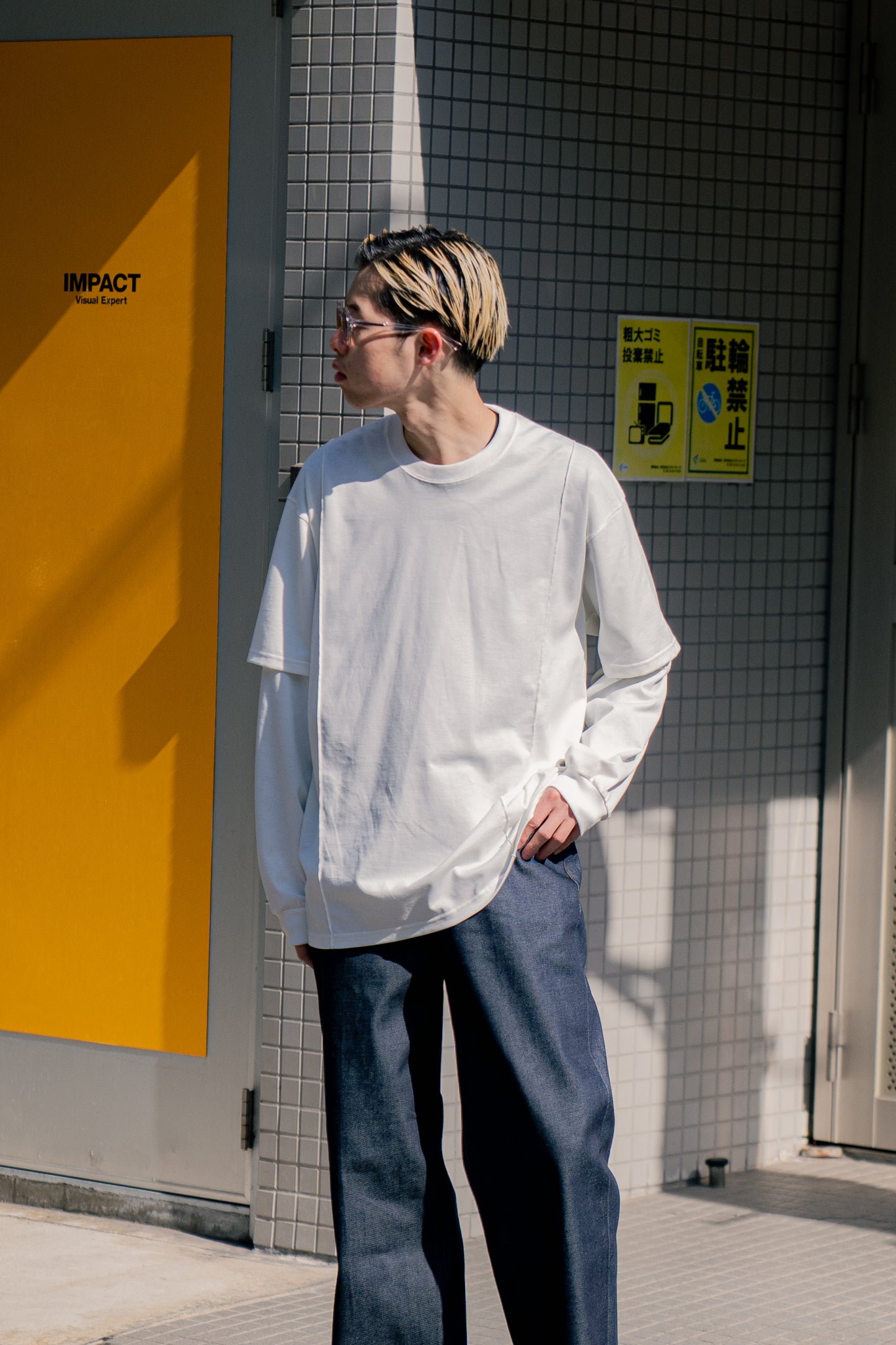 OVERSIZED LAYERED SLEEVE TEE (ST.1167)