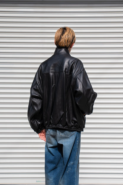 SHEEP LEATHER STAND COLLAR JACKET(ST.1220)