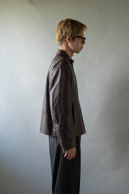 Leather Double Zip-up Blouson