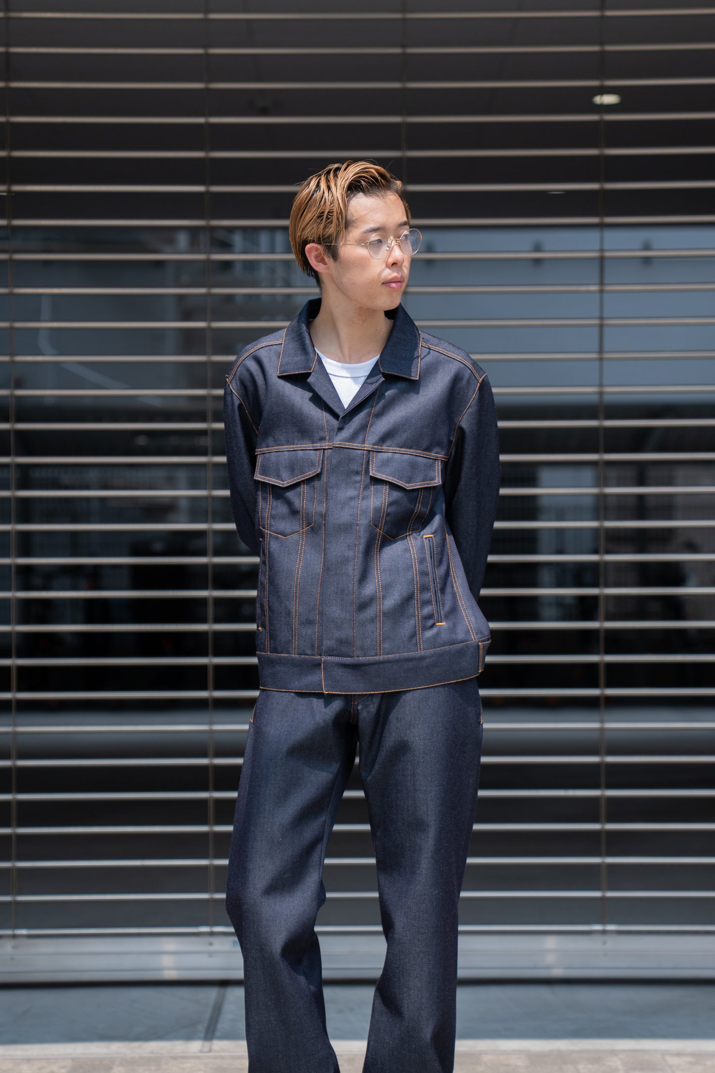 DENIM JACKET IN WOOL DENIM