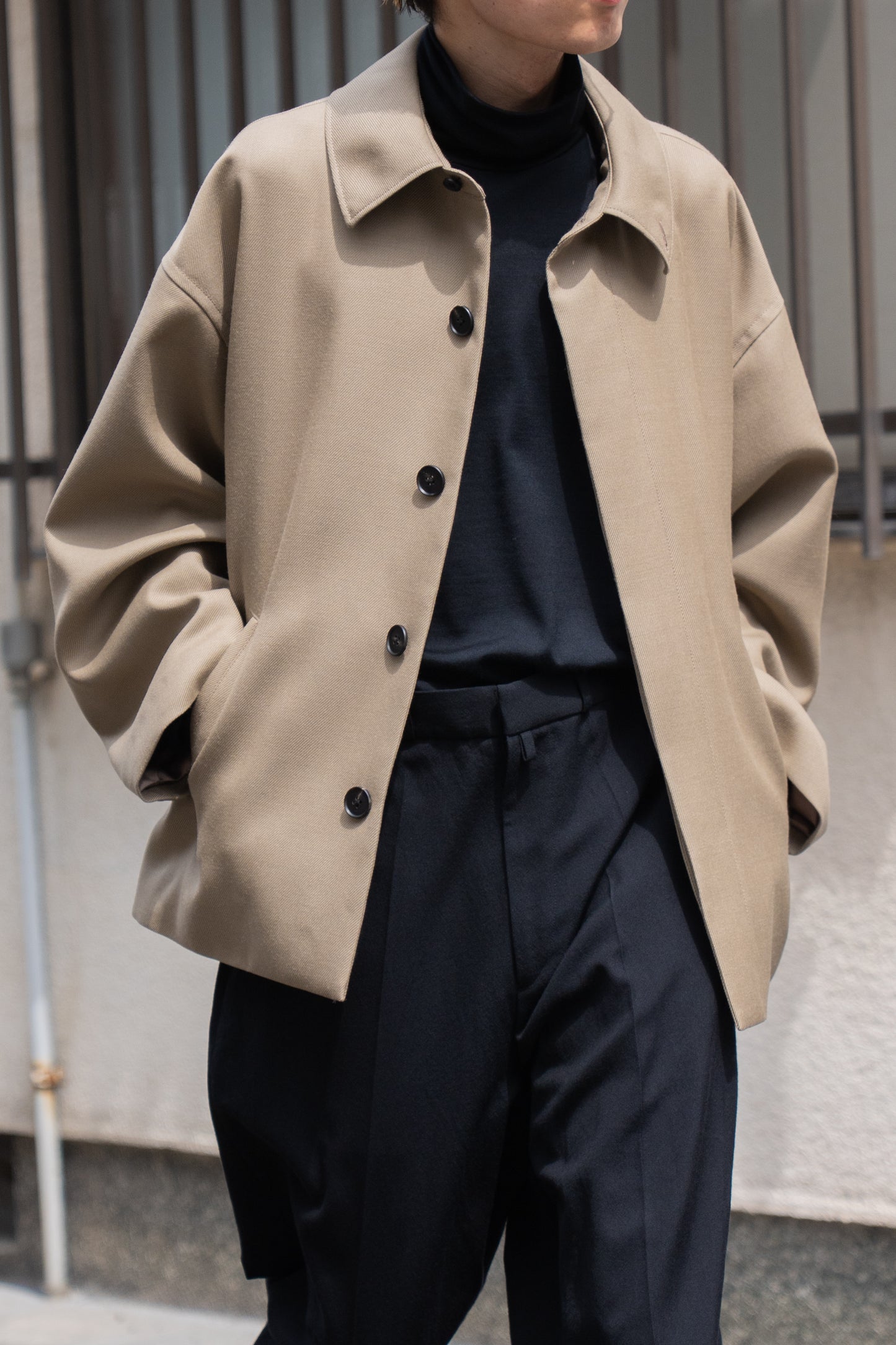 MERINO WOOL HIGH NECK L/S T-SHIRT