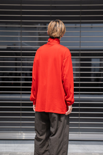 MERINO WOOL HIGH NECK L/S T-SHIRT