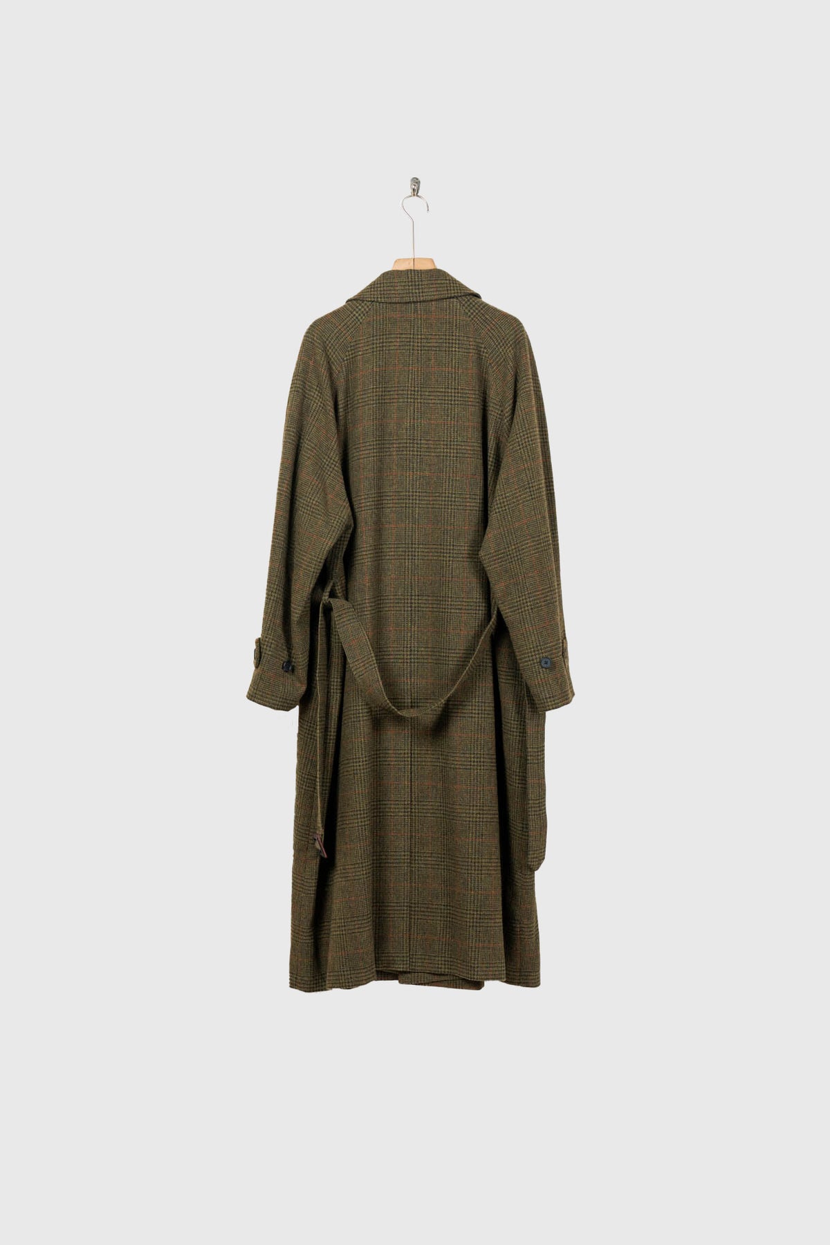 BRITISH TWEED RAGLAN SLEEVE BALMACAAN COAT(ST.1536)