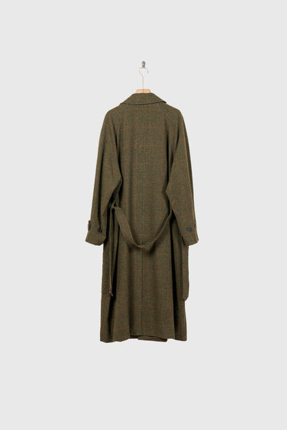 BRITISH TWEED RAGLAN SLEEVE BALMACAAN COAT(ST.1536)