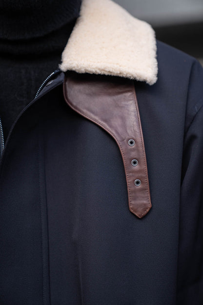 MOUTON COLLAR PADDED JACKET(ST.1377)