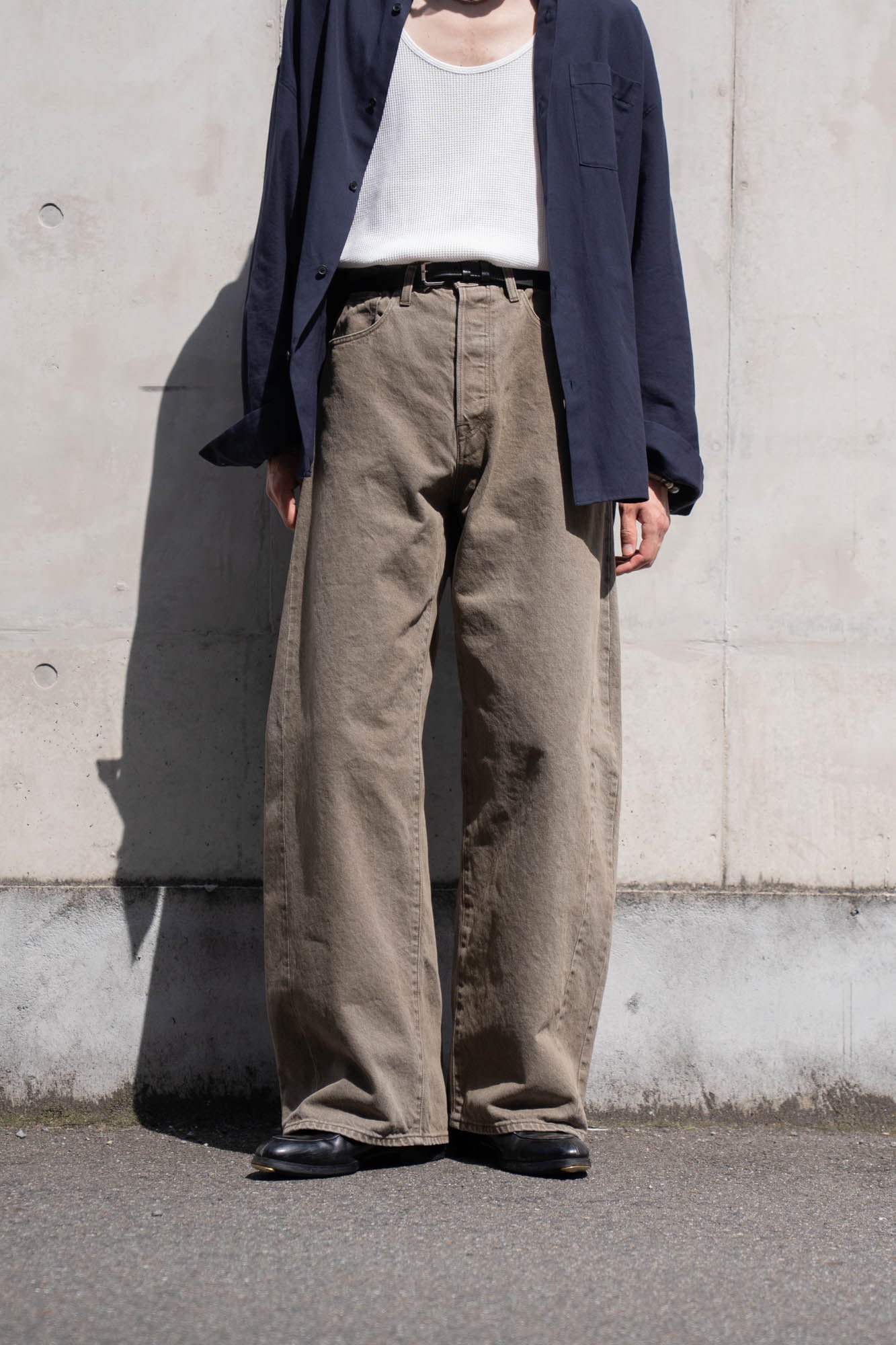 DEFORMATION WIDE COLOR DENIM PANTS(ST.1565)| デニムパンツ ssstein