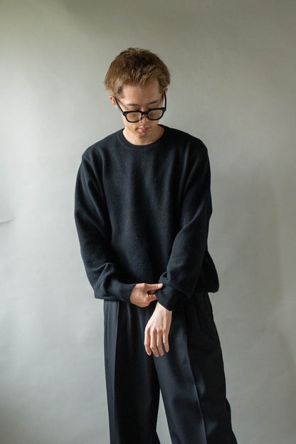 EXTRA FINE WOOL KNIT CREW NECK LS(ST.1634)