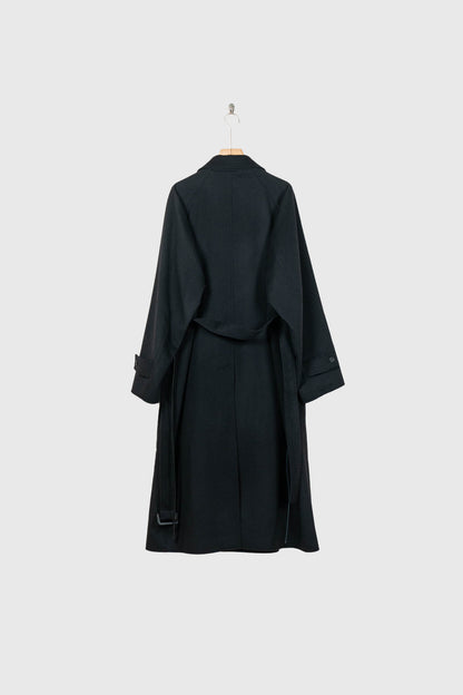WOOL CASHMERE OVERSIZED PEAK LAPEL CHESTER COAT(ST.1533)