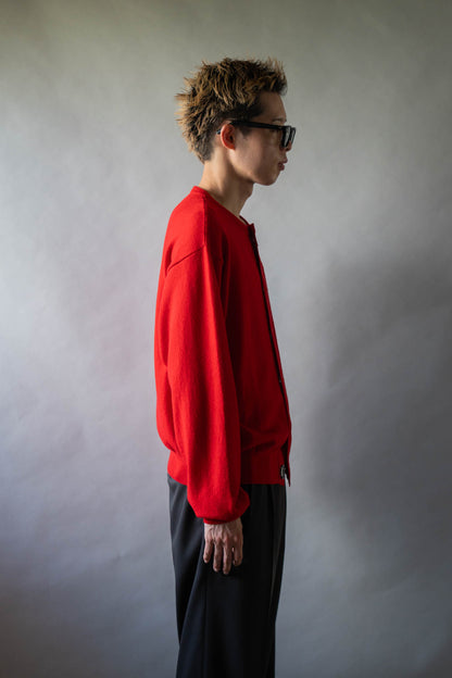 Wool knit cardigan for sign