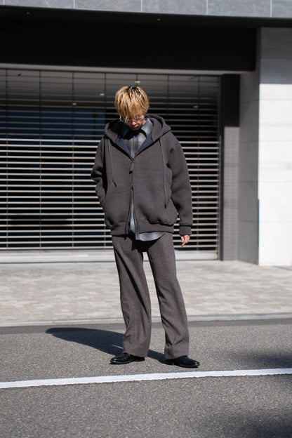 WOOL SWEAT ZIP HOODIE