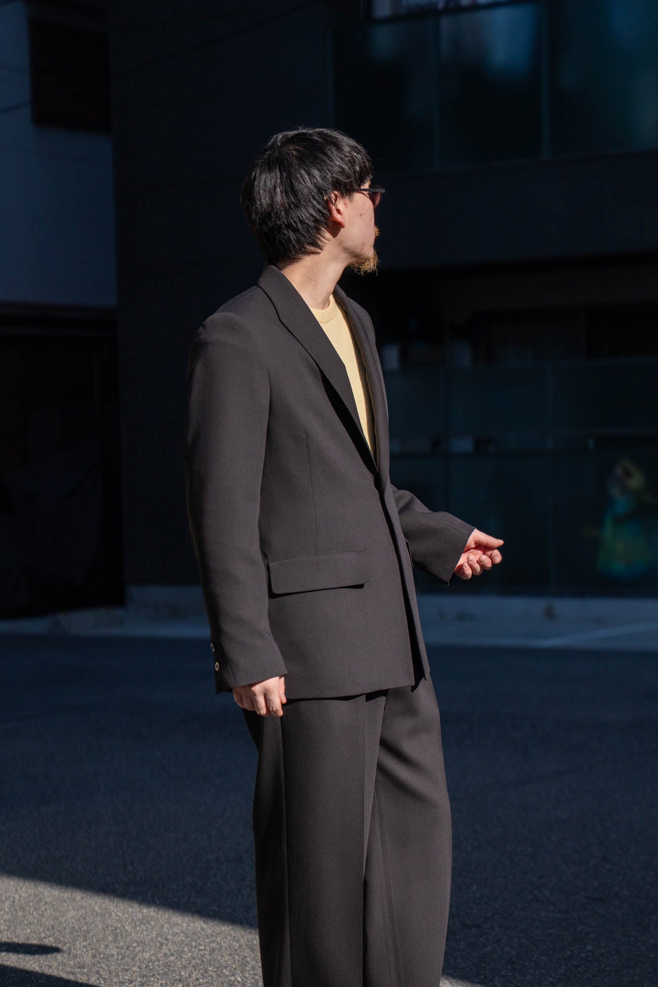 MODIFIED SHAWL COLLAR JACKET