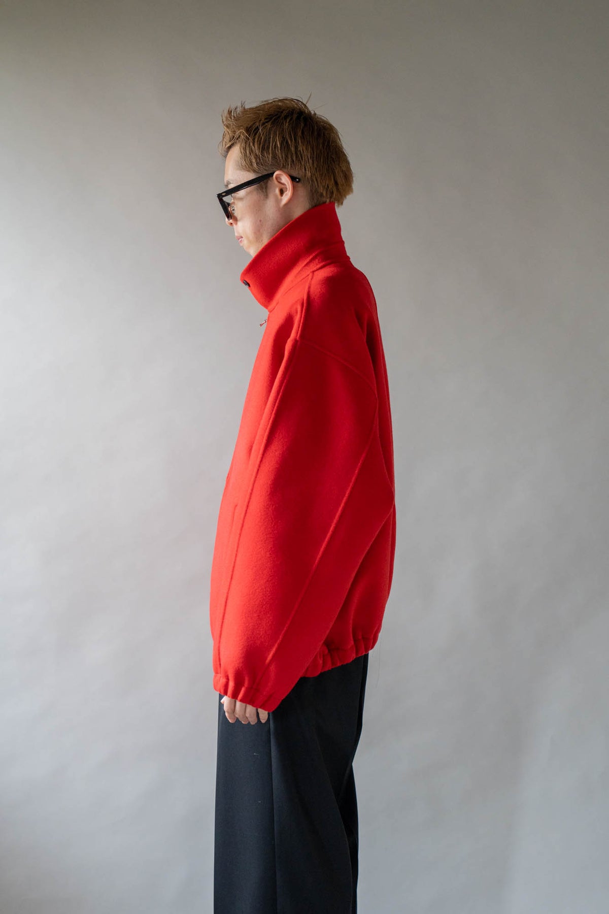 W/CA DOUBLE FACE CLOTH ZIP JACKET(ST.1545)