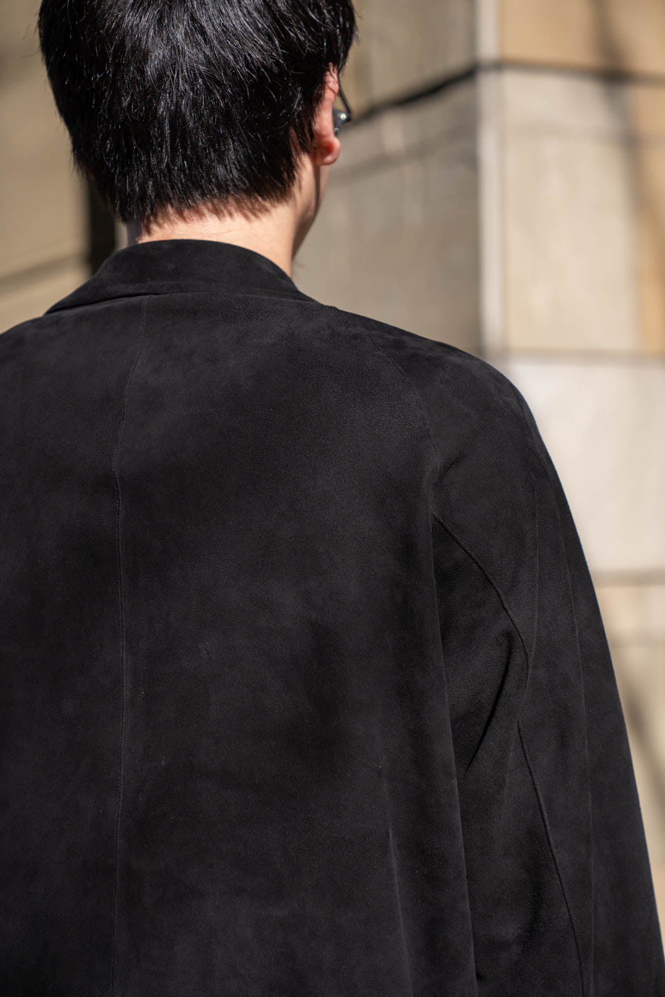 sheep suede light blouson