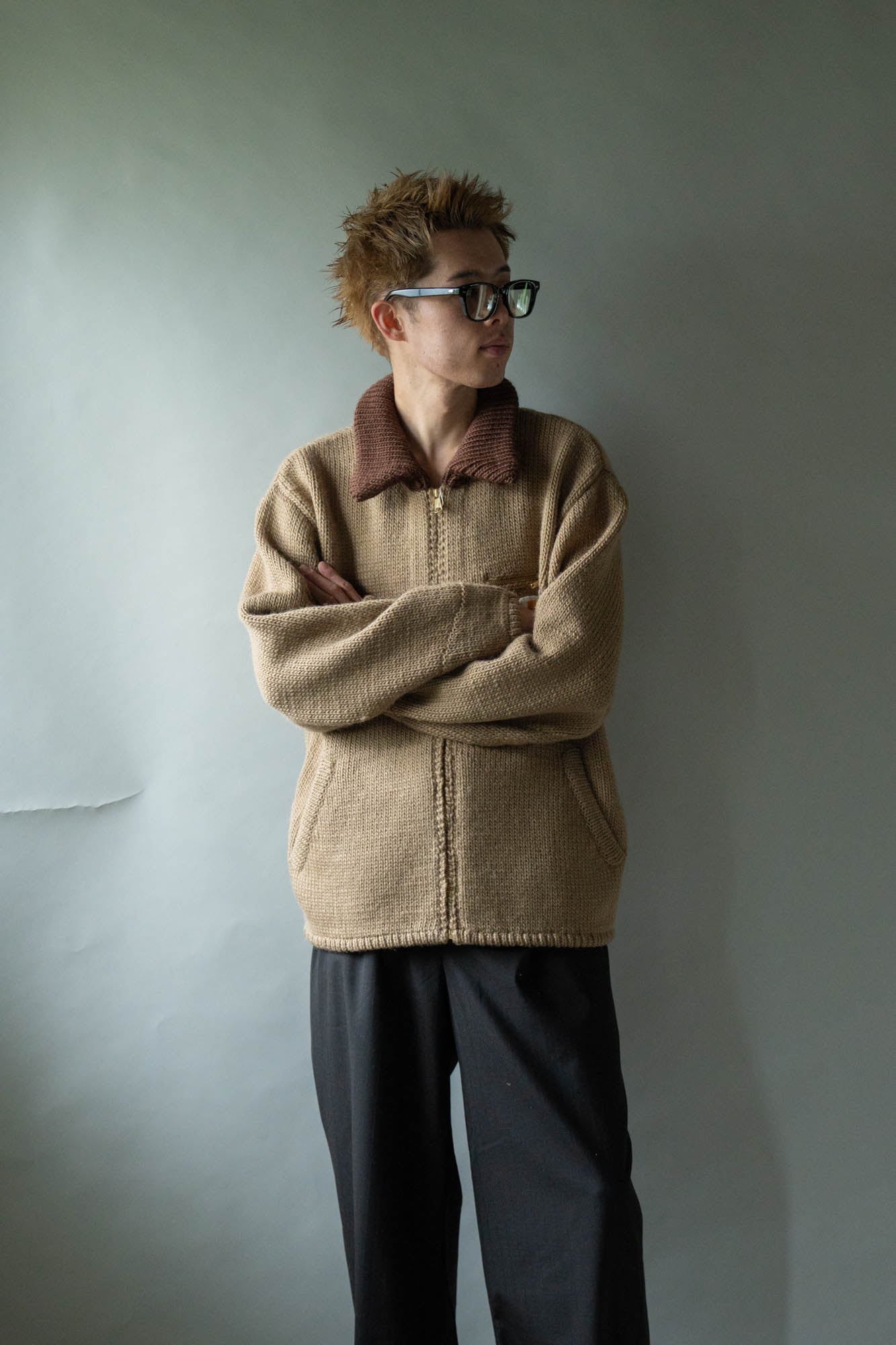 HOME MADE KNITTING DETROIT JACKET