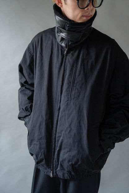 DETATCHABLE COLLAR RESIN-FINISH COTTON JACKET(ST.1576)