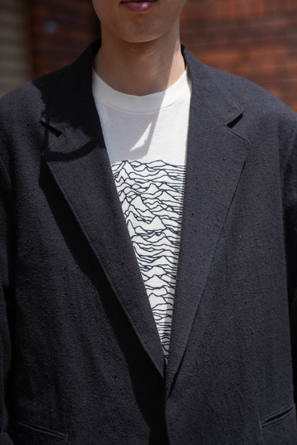 Silk/Cotton Nep Cardigan Jacket