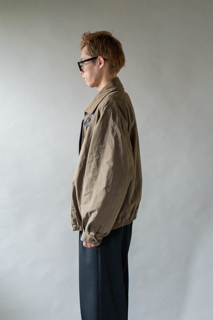DETATCHABLE COLLAR RESIN-FINISH COTTON JACKET(ST.1576)