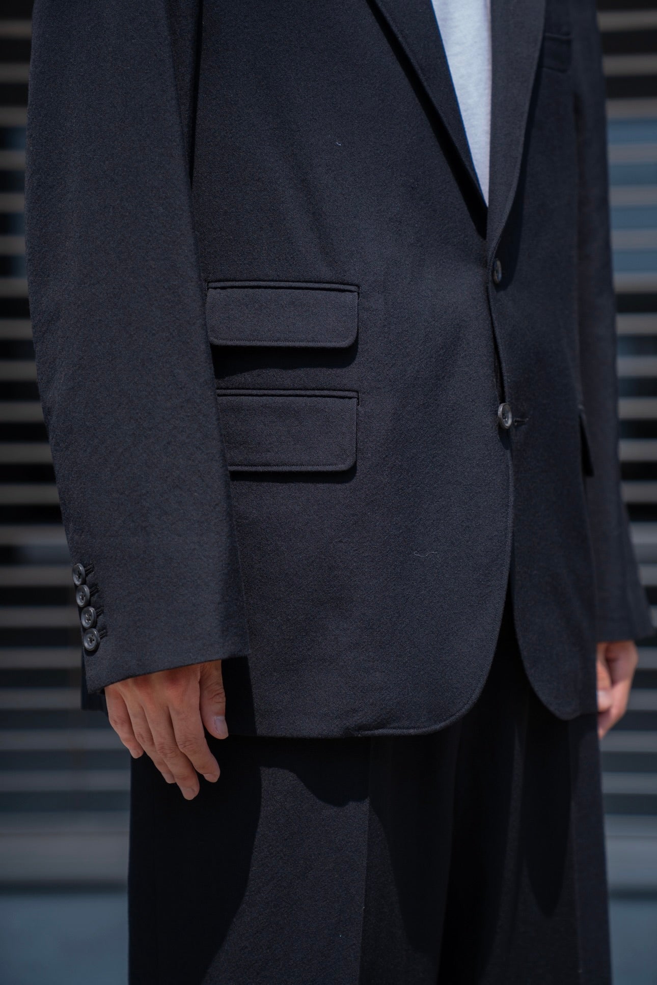 Wool Gabardine 2B Jacket
