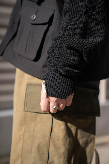 Destroyed Knit Cardigan