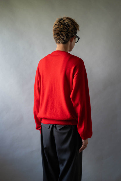 Wool knit cardigan for sign