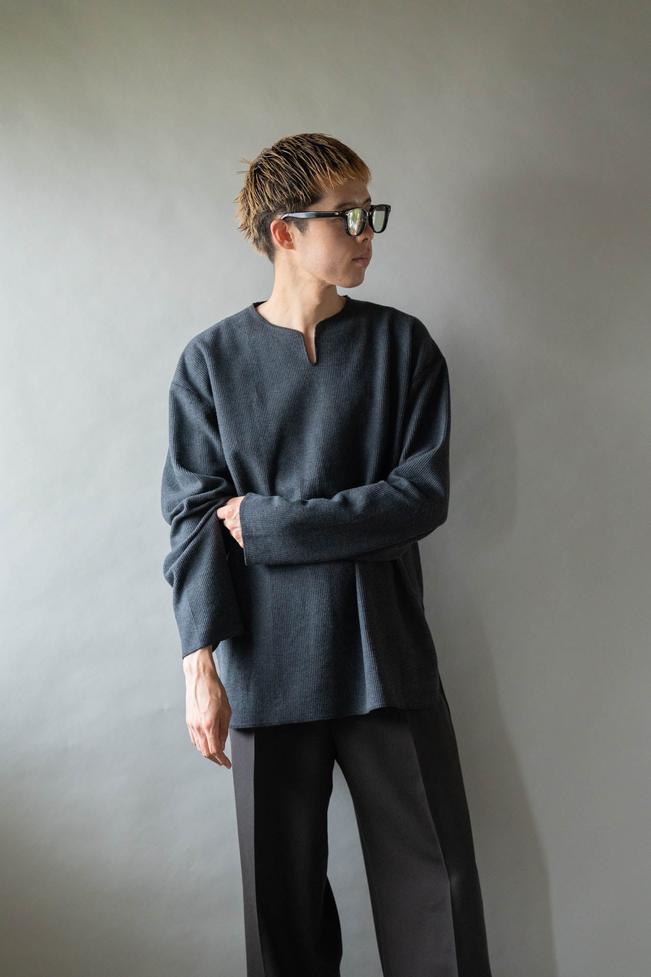 Rough&Smooth Thermal Over-neck L/S