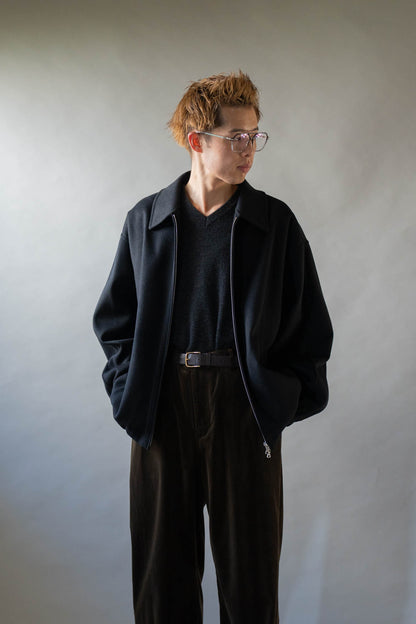 W/CA DOUBLE FACE CLOTH ZIP JACKET(ST.1545)