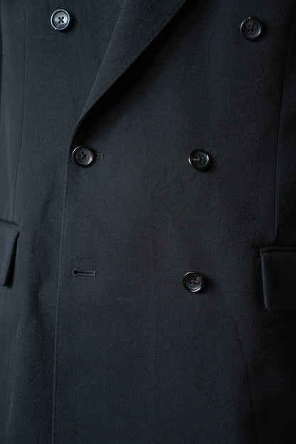 Wool Gabardine Double-Breasted Jacket