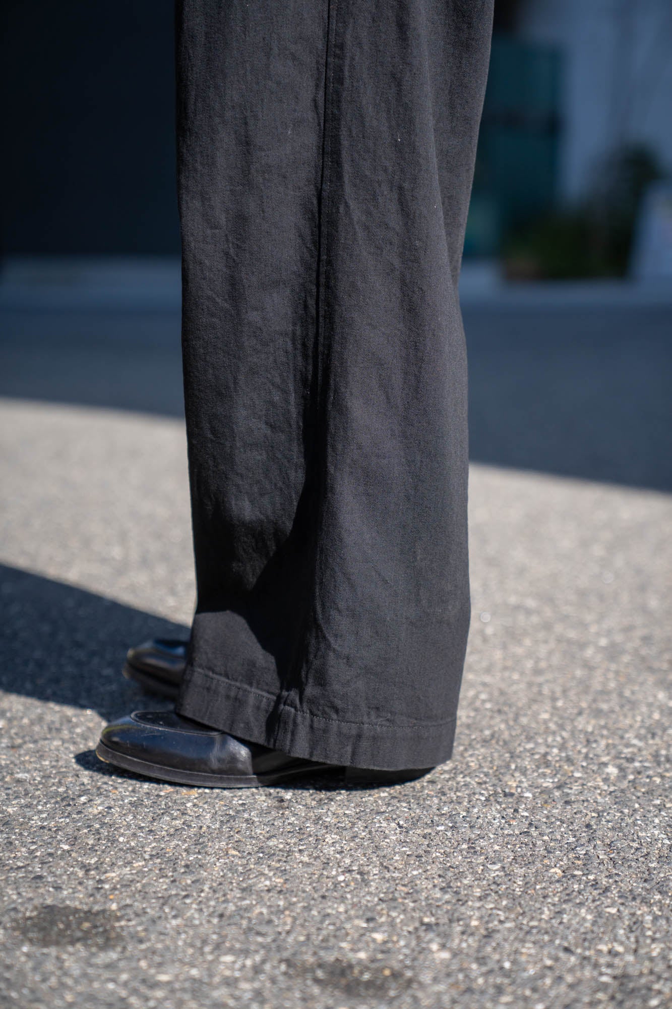 TWO TUCKS BUGGY PANTS