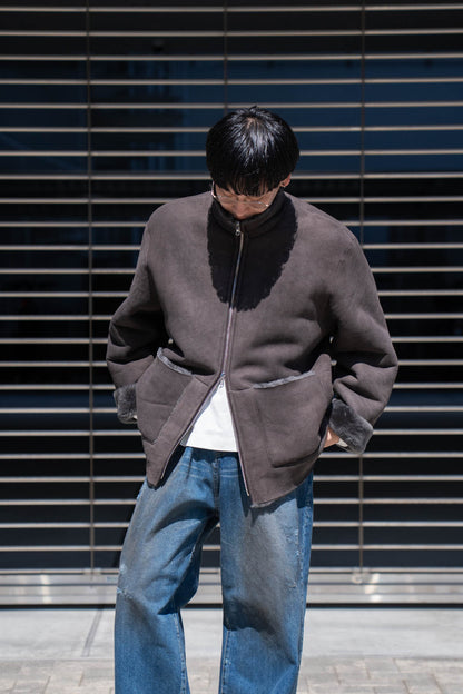 CUT-OFF MOUTON JACKET(ST.1222)