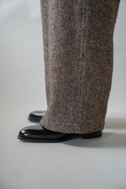 BELTED WIDE PANTS