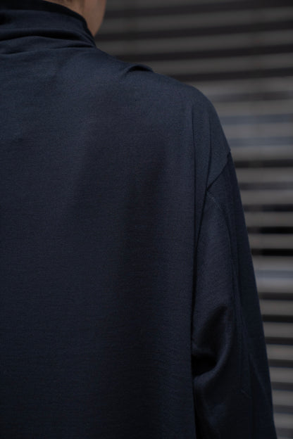 MERINO WOOL HIGH NECK L/S T-SHIRT
