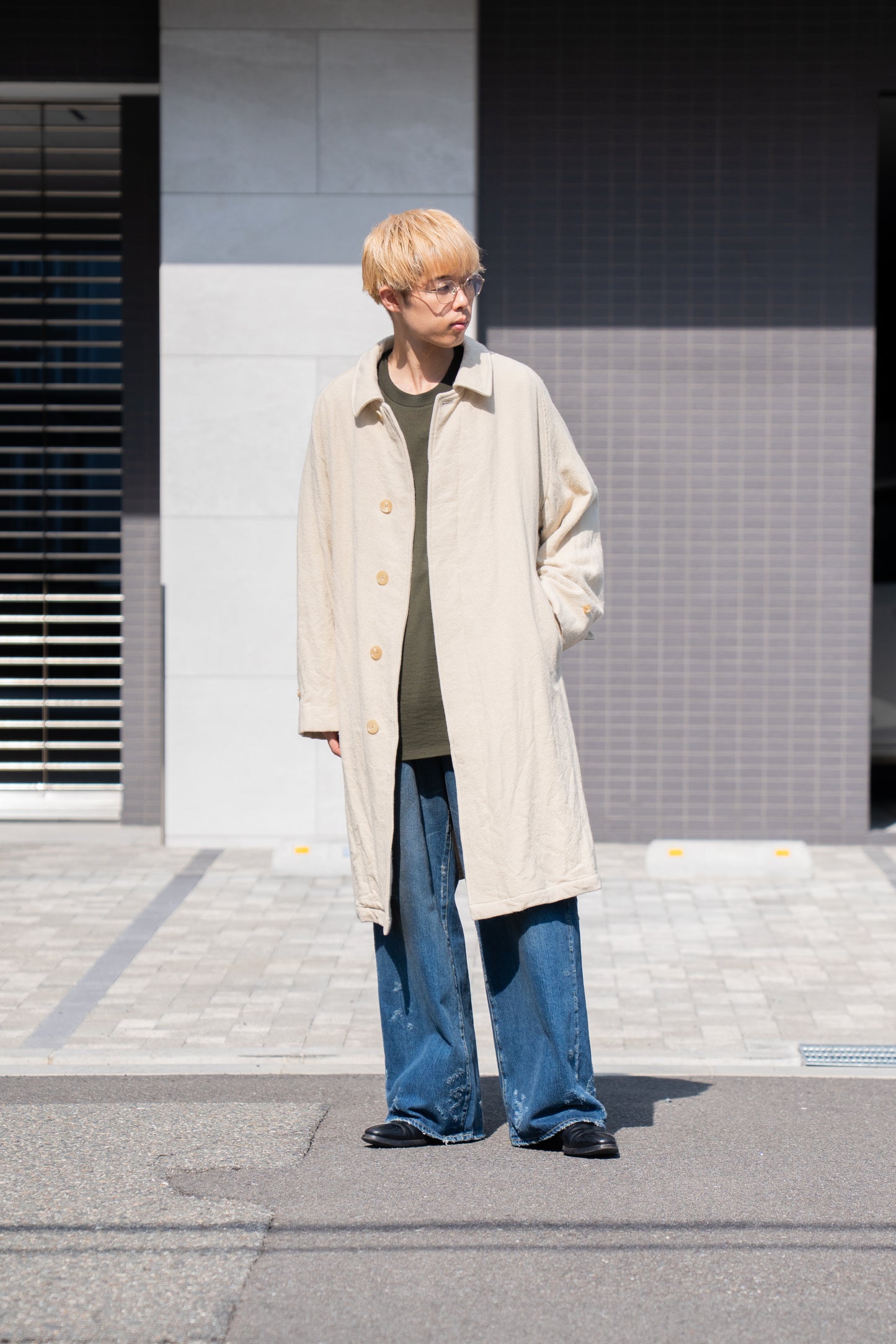 Classic Wool Balmacaan Coat