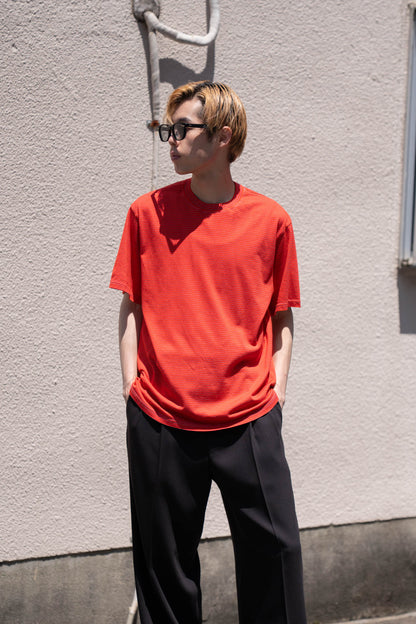 GARMENT DYED BORDER T-SHIRT