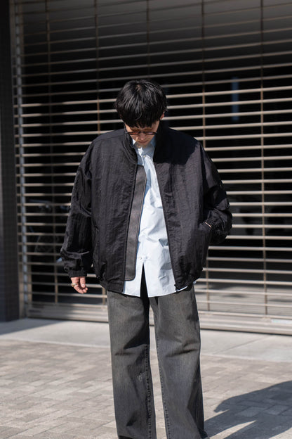 SHRUNK NYLON OVERSIZED FIGHT JACKET(ST.1386)