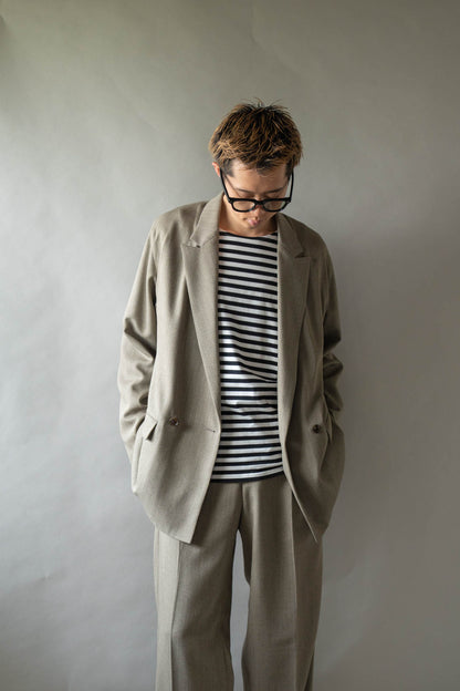 DOUBLE-BREASTED RELAX SHOULDER JACKET